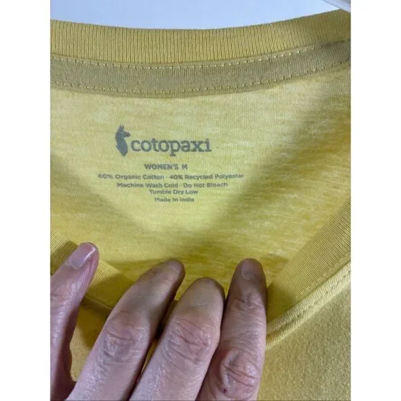 Cotopaxi NWT City Llama Organic T Shirt Denver in Wheat Size M - Picture 5 of 7